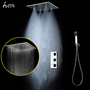 Baño de acero inoxidable 304 SPA lluvia niebla <span class=keywords><strong>ducha</strong></span> <span class=keywords><strong>grifo</strong></span> con mezclador termostático de la válvula desviador <span class=keywords><strong>grifo</strong></span> de la <span class=keywords><strong>ducha</strong></span> - Product Image 1