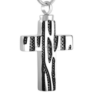 Cofanetto eccetera croce cremazione ciondolo urna collana di cremazione gioielli - Product Image 2