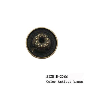 Antique Brass Dập Nổi Logo Thương Hiệu <span class=keywords><strong>20</strong></span> <span class=keywords><strong>Mm</strong></span> Jean Nút Tùy Chỉnh Thiết Kế Kim Loại Denim Jean Nút - Product Image 3