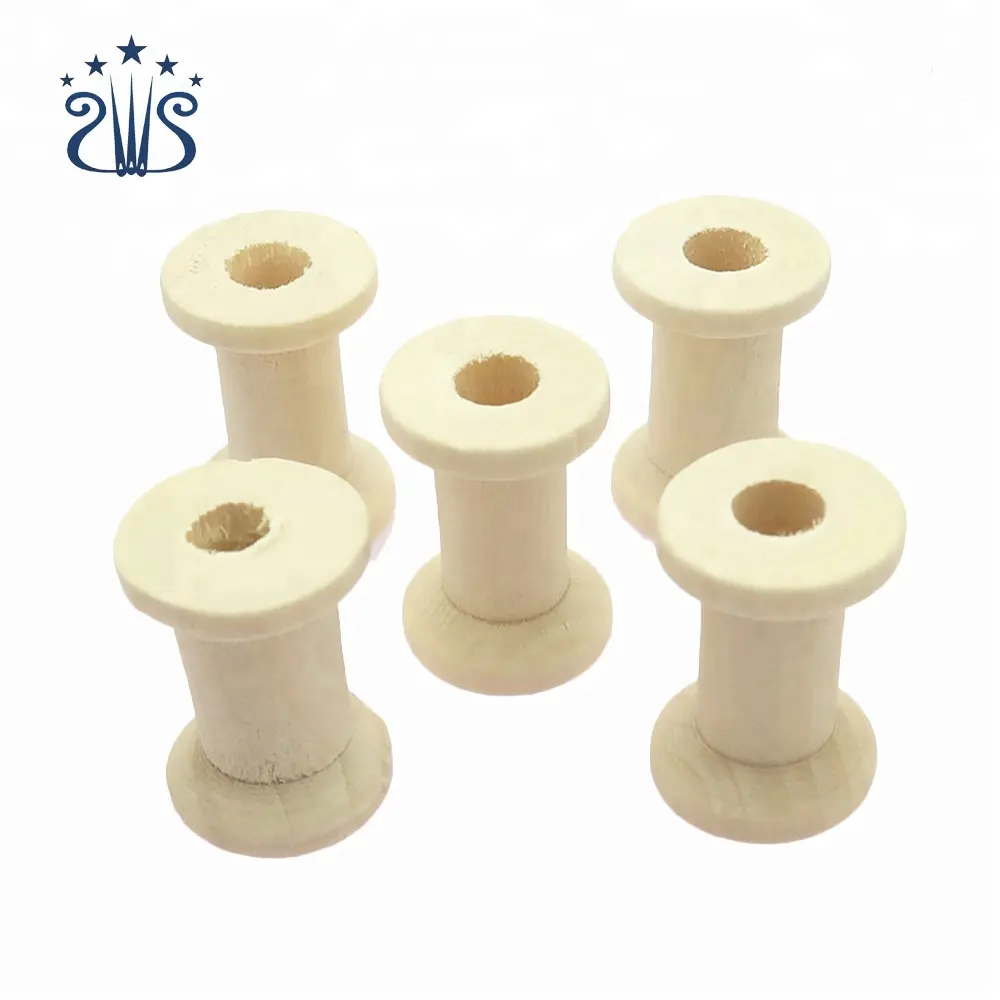 Sewing Accessories Wood Craft Manual DIY Winding Wooden Thread Spool