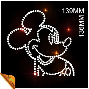 Bonito Mickey Mouse strass Transferência Atacado