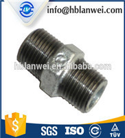 Galv trempée à la chaleur <span class=keywords><strong>Fig</strong></span>. 280 mamelon hexagonal raccord de tuyau en fonte malléable avec filetage BS - Product Image 2