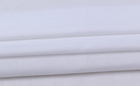 Voile blanc fin 100% coton popeline, tissu en coton tissé pour doublure de vêtement, robe 80x80 90x88, fournisseur textile chinois