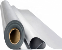 Membrane monocouche de 1,5 mm, soudée à l'air chaud, en polyester renforcé, barrières anti-racines, feuille TPO, système de toitures vertes végétalisées pour jardins