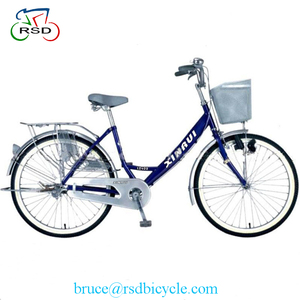 24 ''Unique Vitesse Rose Femmes néerlandais vélo, lady vélo de ville avec 26 pouce <span class=keywords><strong>halfbike</strong></span>, confort vélo - Product Image 1