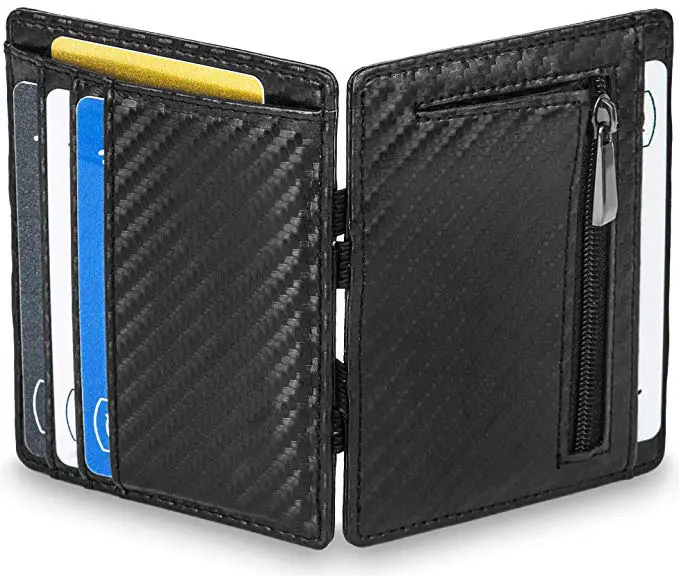 Magic Wallet with Coin Pocket wallets Holders Slim Magic Credit Card Holder Funky Rfid Blocking Card Holder Wallet
