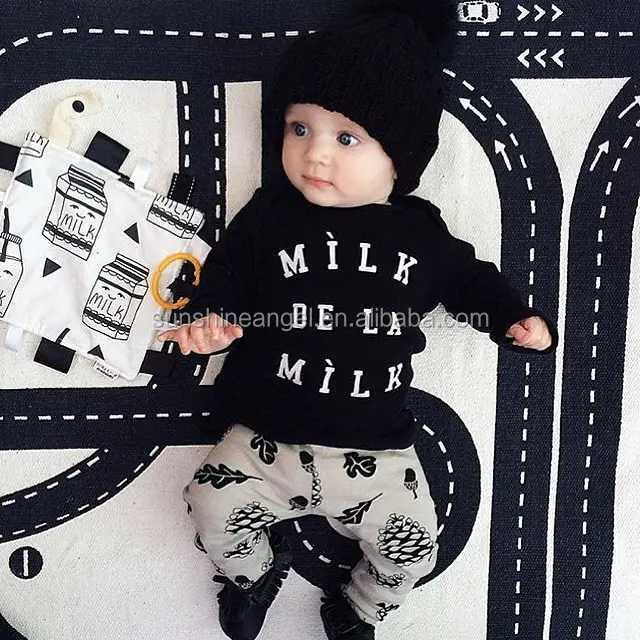 Autumn Baby Boy Clothes Baby Clothing Set Fashion Long-sleeved Letter T-shirt+pants Newborn Baby Boy Clothing