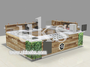Zirip — kiosque et crêpière en bois massif personnalisé, support à gâteaux, pour les magasins de centres commerciaux - Product Image 3