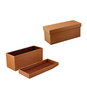 Hồng cửa hàng Hot Bán biểu tượng tùy chỉnh thiết kế mới tốt nhất số lượng lớn Brown Faux da CD hộp lưu trữ với nắp - Product Image 2