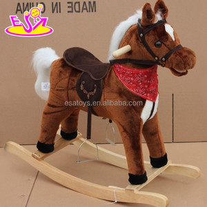 Toptan ucuz ahşap bebek sallanan at W16D064 - Product Image 6