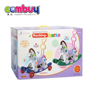 Multifonction en plastique bébé enfants <span class=keywords><strong>cheval</strong></span> <span class=keywords><strong>à</strong></span> <span class=keywords><strong>bascule</strong></span> avec roues - Product Image 6