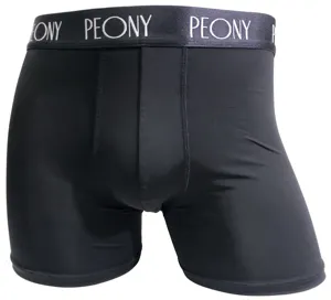Black polyamide elastane mens breathable boxers shorts for underwear boxer