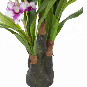 Cymbidium กล้วยไม้ต้นไม้ประดิษฐ์,ต้นไม้ประดิษฐ์สำหรับตกแต่งงานแต่งงาน