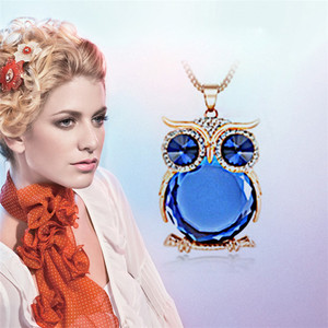 <span class=keywords><strong>Collana</strong></span> di alta qualità alla moda con <span class=keywords><strong>gufo</strong></span> alla moda <span class=keywords><strong>collana</strong></span> di strass in cristallo <span class=keywords><strong>collana</strong></span> da donna - Product Image 2