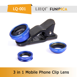 3 en 1 Clip del teléfono inteligente <span class=keywords><strong>de</strong></span> ojo <span class=keywords><strong>de</strong></span> pez ángel amplio <span class=keywords><strong>de</strong></span> lentes <span class=keywords><strong>de</strong></span> cámara LQ-001 LIEQI - Product Image 3