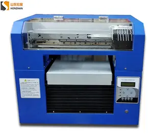 Shandong Honzhan A3 Size Betrouwbare Goedkope Multifunctionele Zwarte T-Shirt Dtg Printer Met Navulbare Inktcartridge