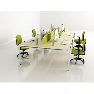 <span class=keywords><strong>2025</strong></span> Nhà Máy Thương Mại Nội Thất Văn Phòng Workstation Tủ Nhân Viên Máy Tính Bàn Tùy Chỉnh Cho 4/6 Người Với Kim Loại Có Thể Điều Chỉnh Chân - Product Image 1