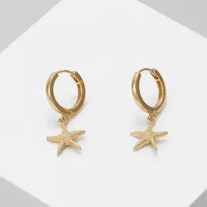 海星首饰高品质复古耳环古董不锈钢圈耳环