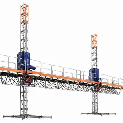 Good price platform lift vertical load platform mast climbing work platform