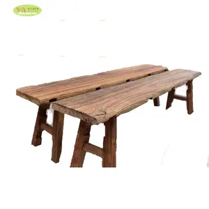 Wohn möbel Vintage Recycled Wood Elm Bank/Indoor Dining Holzbank Reclaimed Elm Wood