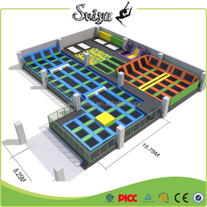 Parc <span class=keywords><strong>de</strong></span> trampolines commerciaux avec <span class=keywords><strong>de</strong></span> nombreux jeux comme un parcours <span class=keywords><strong>ninja</strong></span>, nouveau parc <span class=keywords><strong>de</strong></span> trampolines - Product Image 2