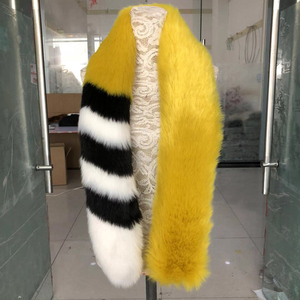 Écharpe longue <span class=keywords><strong>en</strong></span> <span class=keywords><strong>fausse</strong></span> <span class=keywords><strong>fourrure</strong></span> pour femme, écharpe d'hiver <span class=keywords><strong>en</strong></span> <span class=keywords><strong>fausse</strong></span> <span class=keywords><strong>fourrure</strong></span> de renard, vente <span class=keywords><strong>en</strong></span> gros - Product Image 2