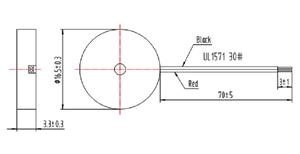 Buzzer piezoelétrico pequeno de alta potência TAT-BP1740W com chip de som - Product Image 6