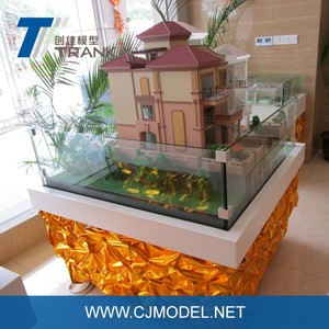 Modèle de villa <span class=keywords><strong>3D</strong></span> moderne, modèle de maison <span class=keywords><strong>3D</strong></span>, modèle architectural miniature à l'échelle - Product Image 5