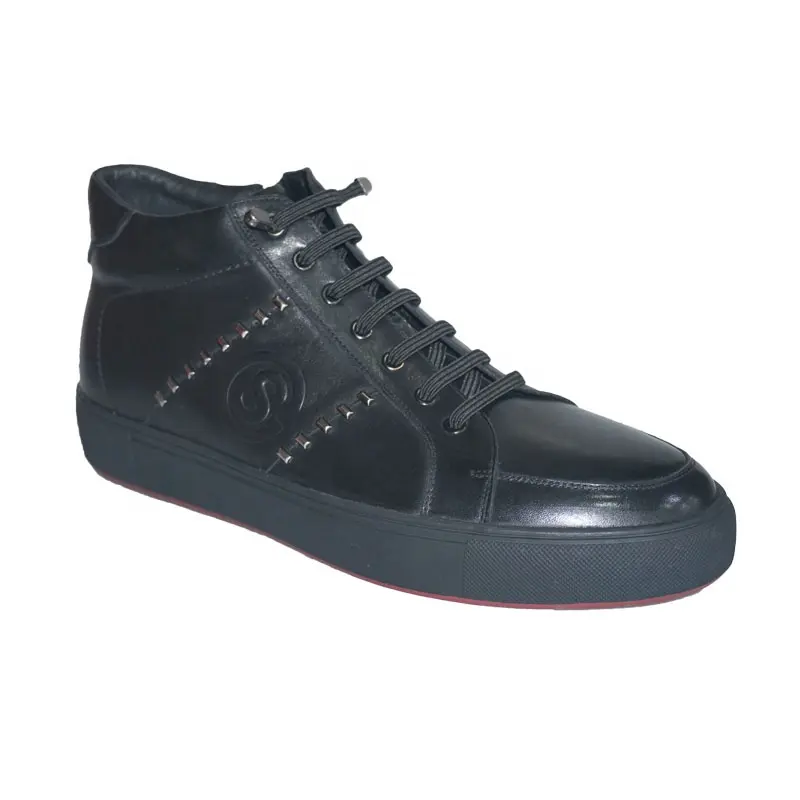 wholesale snow best winter leather fashion black casual shoes men's boots