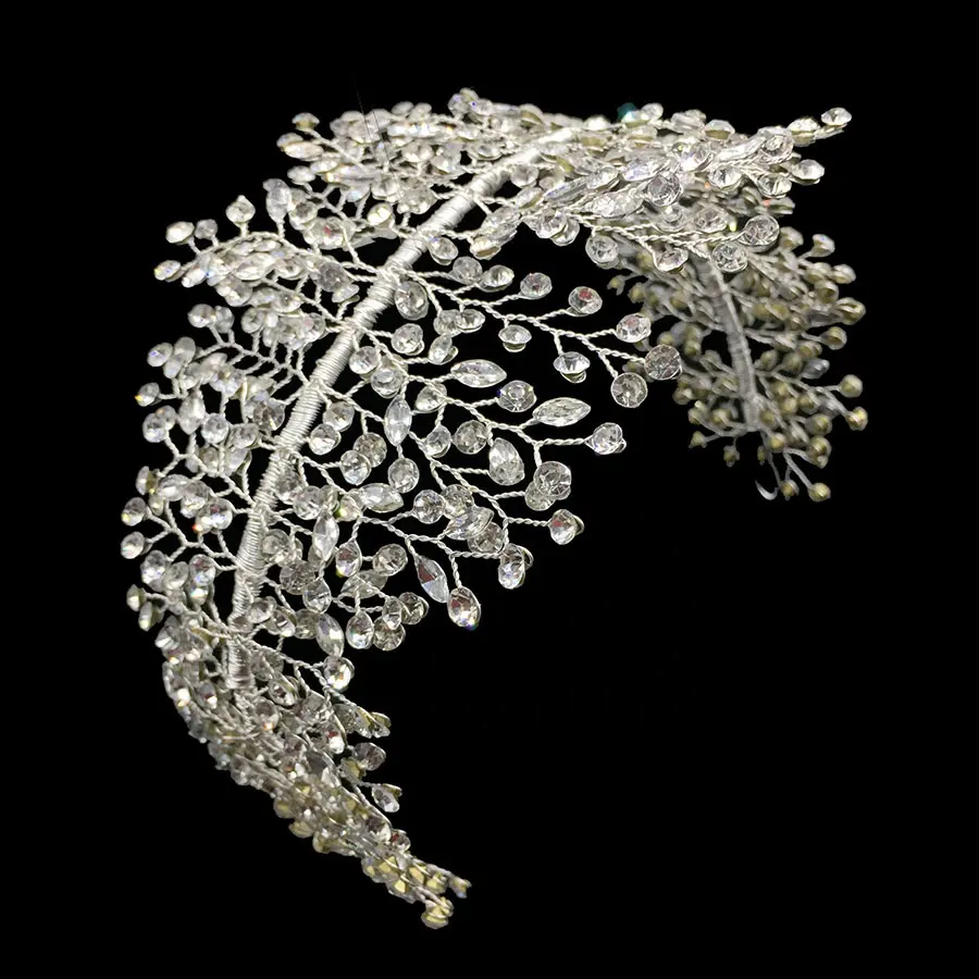 NEW DESIGN Handmade Bridal Hair Accessories Crystal headpiece wedding Tiara