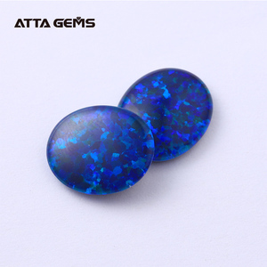 K14 12X10mm alta calidad del ópalo <span class=keywords><strong>azul</strong></span> ópalo de fuego sintético en venta <span class=keywords><strong>precio</strong></span> de fábrica doublet opal - Product Image 4