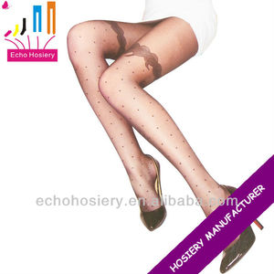 Punto marrón chica apretada mujeres pantyhose ladies <span class=keywords><strong>medias</strong></span> largas - Product Image 1