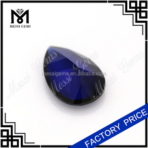 34 # <span class=keywords><strong>azul</strong></span> zafiro sintético 8x12mm corindón sintético - Product Image 5