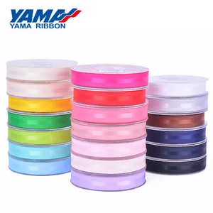 YAMA Fornito Grosgrain di Raso Laterale Gifting Nastro Nuovo 1 Inch 25 MILLIMETRI Double Face NASTRI 100% Poliestere di Colore Solido