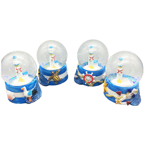 Factory Directly Wholesale Light House Resin Crystal Snow <strong>Globe</strong> Water Ball - Product Image 3