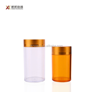 Hot sale manufacturer empty transparent plastic pill health care product plastic bottle