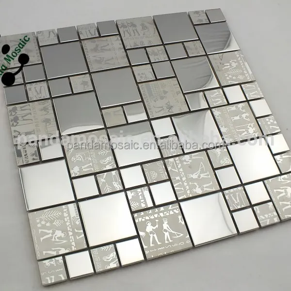 Металлическая мозаичная плитка особой формы из нержавеющей стали 304 для кухонной плитки Smt01
