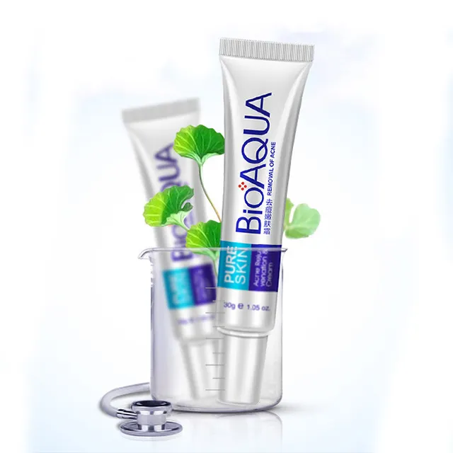 OEM 30G Bioaqua กำจัดสิวที่ดีที่สุดใบหน้ารักษาสิวและครีมต่อต้านสิว