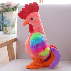Offre Spéciale jouet en peluche coq en peluche coloré électrique de conception intéressante pour chanter et danser - Product Image 5