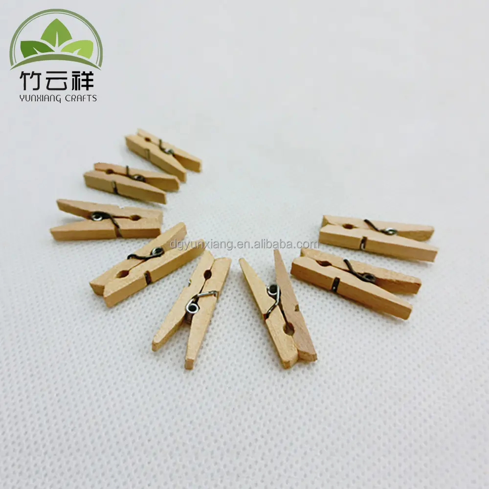 Kleine natuurlijke hout peg houten wasknijper