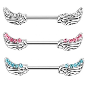 Ange Ailes Piercing Mamelon Anneau mamelon bijoux expander - Product Image 1