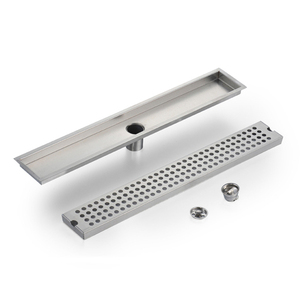 <span class=keywords><strong>Rejilla</strong></span> de Drenaje de Piso de Acero Inoxidable para <span class=keywords><strong>Baño</strong></span>, Drenaje Rápido para Ducha Larga - Product Image 3