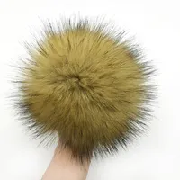 גדול מוצק צבע פום poms פו דביבון פרווה DIY pompom כדורי עבור כפה סרוג כובעי כובע