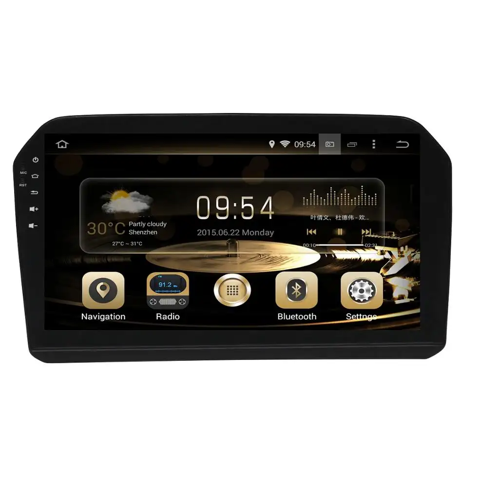 10.1 "ekran dashboard değiştirme android 9.0, GPS navigasyon ve araba DVD OYNATICI VW JETTA 2013-