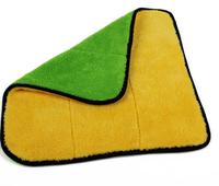 Emballage de couleur unique en Microfibre pour voiture, emballage de taille personnalisée, marché allemand, jaune, 800gsm, 100% Microfibre de nettoyage
