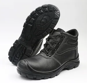 남성용 제조 업체 공장 맞춤형 안전 신발 강철 발가락 가죽 정전기 방지 미끄럼 방지 방수 찌르기 방지 s3
