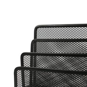 Wideny in acciaio verniciato a polvere di ferro di disegno semplice 3 titolari di metallo rete metallica tavolo desktop da ufficio scuola titolare <span class=keywords><strong>lettera</strong></span> - Product Image 3
