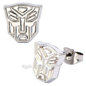 Precios <span class=keywords><strong>de</strong></span> fabrica hasbro <span class=keywords><strong>transformers</strong></span> decepticons logo stud pendientes <span class=keywords><strong>de</strong></span> acero inoxidable 316l - Product Image 2