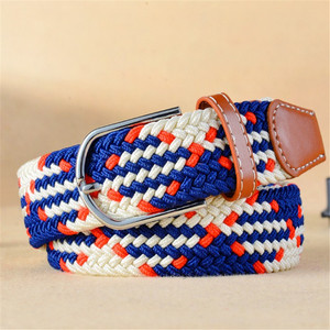 เข็มขัดยางยืดถักแบบทอขายดีสำหรับผู้ชายและผู้หญิง - Product Image 4