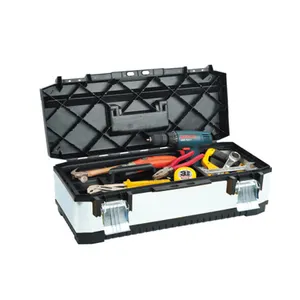 China Factory Excellent Quality 18-Inch Metal Box Storage PVC Grip Handle/ Workshop Tool Box With Promotional Competitive Price